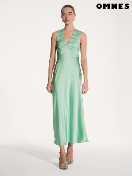 Omnes Sage Nova Maxi Tie Back Dress (F95474) | 470 QAR