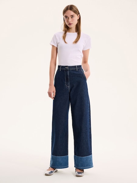 Omnes Blue Portland Contrast Denim 100% Cotton Jeans (F95486) | 3,545 UAH