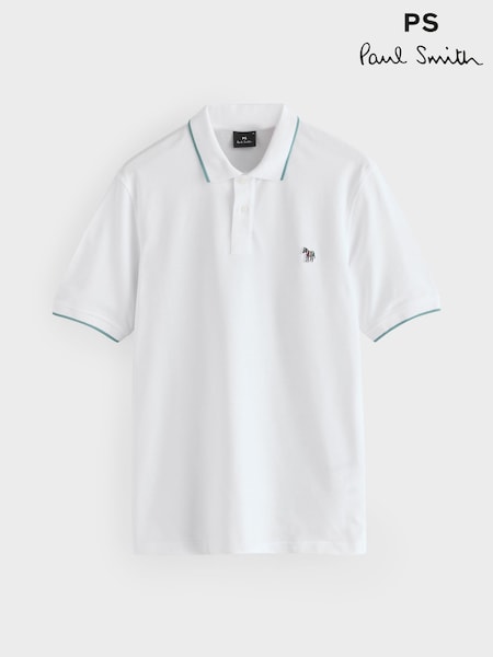 PS Paul Smith Regular Fit White Polo Shirt (F95537) | R$ 940