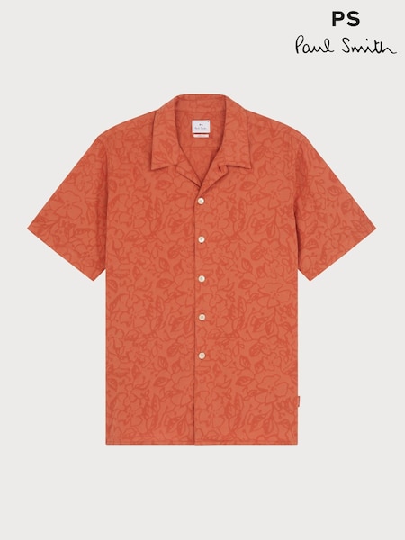 PS Paul Smith Casual Fit Short Sleeve Brown Shirt (F95574) | 237 €