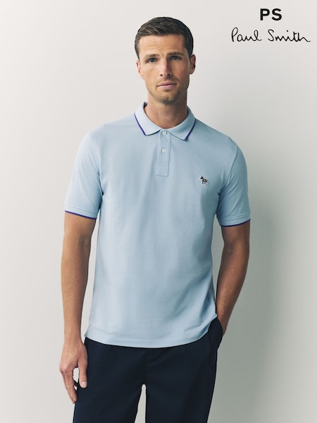 PS Paul Smith Regular-Fit Blue Polo Shirt (F95586) | €126