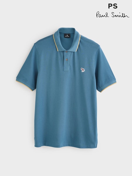 PS Paul Smith Regular Fit Blue Polo Shirt (F95596) | R$ 940