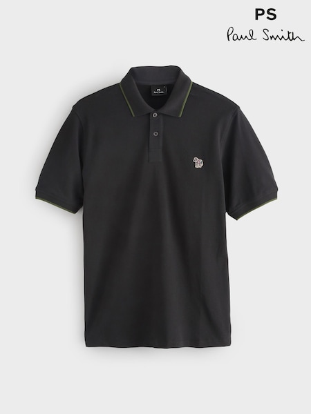 PS Paul Smith Regular Fit Black Polo Shirt (F95601) | R$ 940