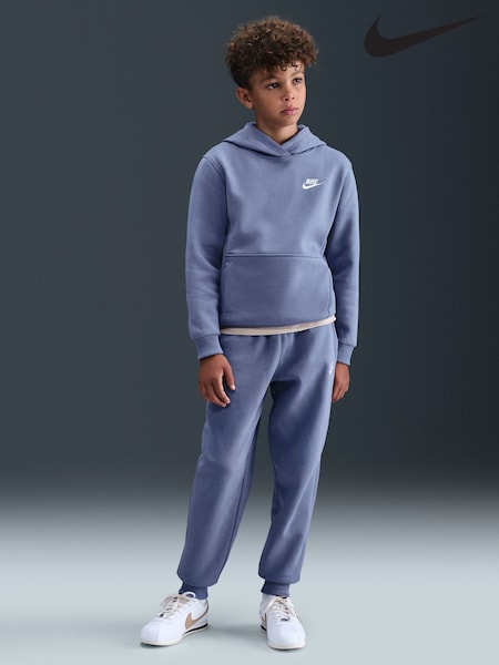 World Indigo Blue - Nike Club Fleece Pullover Hoodie (F95655) | 54 €