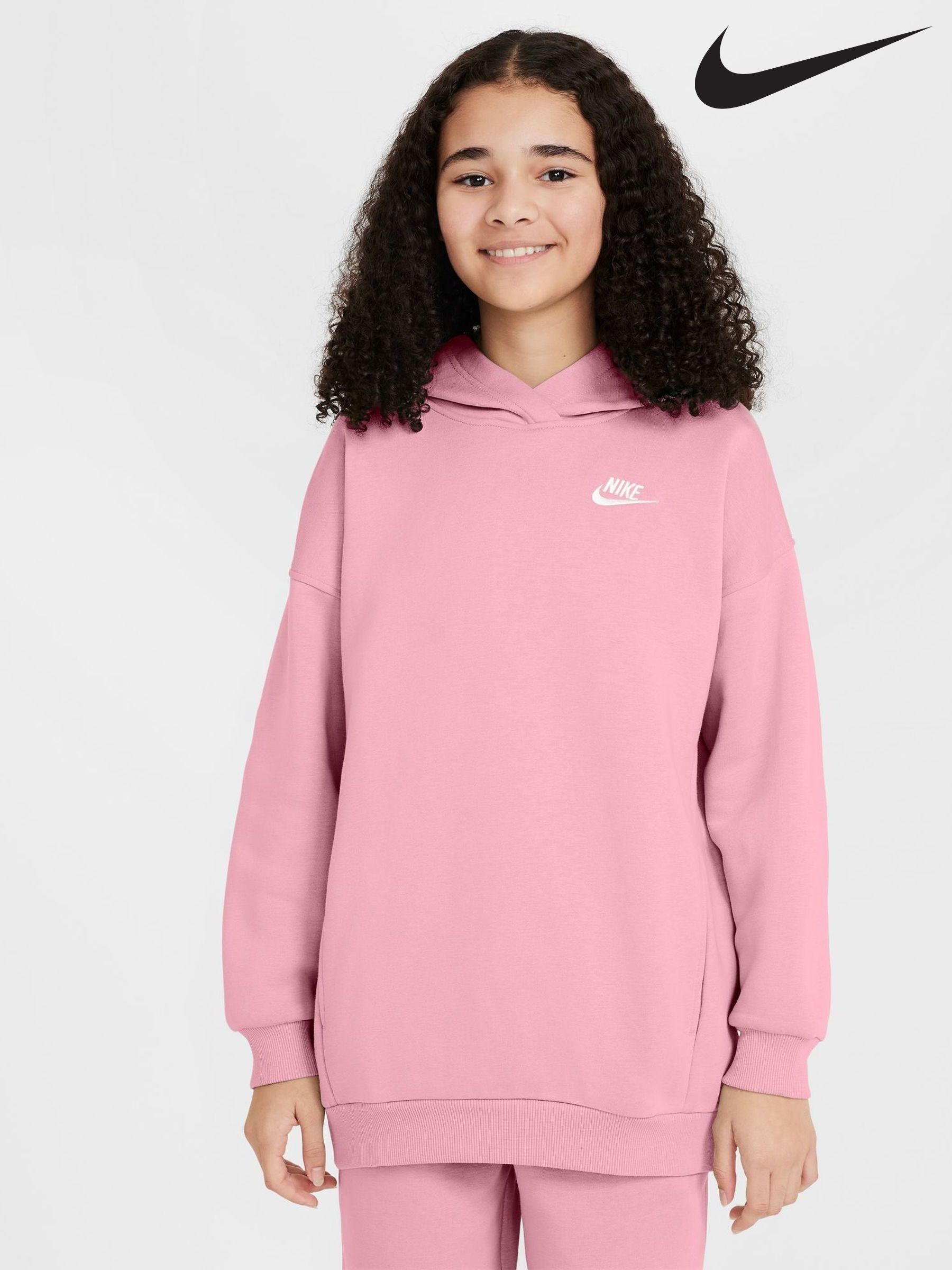 pink nike co ord