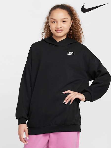 Nike Black Oversized Sportswear Club Fleece Pullover Hoodie (F95794) | €55