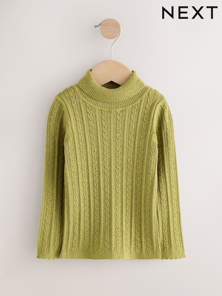 Green Roll Neck Jumper (3mths-10yrs) (F95819) | €17 - €20