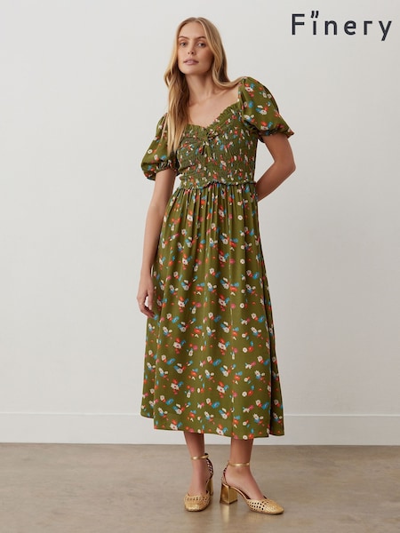 Finery Lacey Crepe Floral Print Midi Dress (F95964) | €65