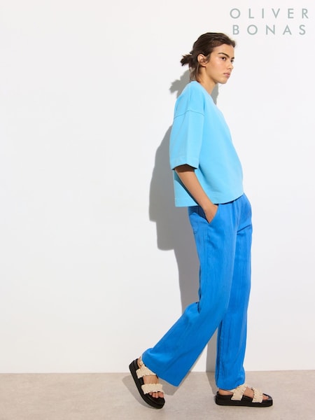 Oliver Bonas Regular Tab Detail Wide Leg Trousers (F96134) | 104 €