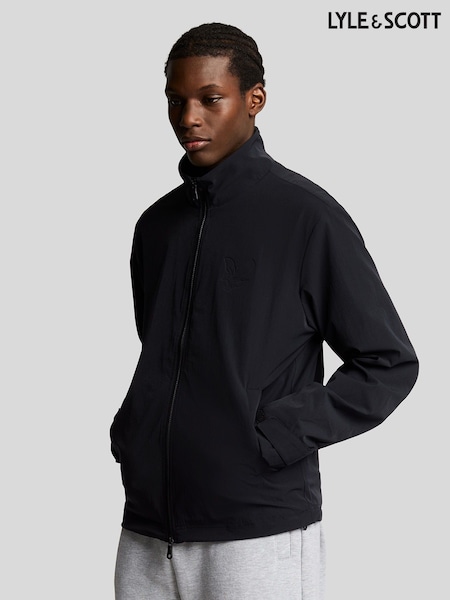 Lyle & Scott Black Keyline Windbreaker Jacket (F96338) | €176