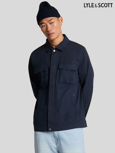 Lyle & Scott Blue Ripstop Overshirt (F96342) | 6,008 UAH