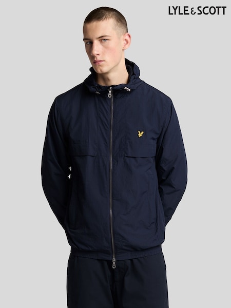 Lyle & Scott Blue Lightweight Ripstop Jacket (F96345) | €186