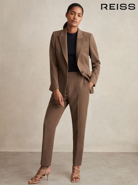 Reiss Mink Neutral Gabi Petite Slim Fit Suit Trousers (F96469) | €150