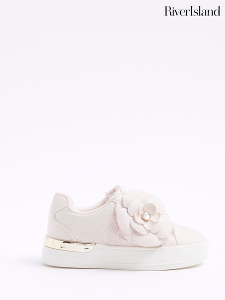 River Island Pink Girls Flower Trainers (F96544) | € 31