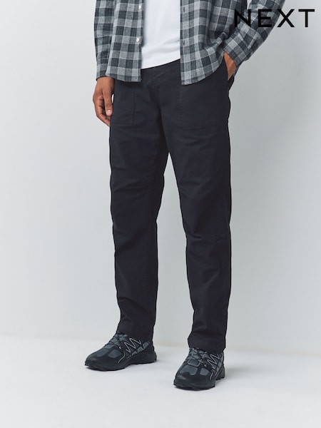 Azul marino - Corte estándar - Authentic Cotton Rich Stretch Trousers (F96571) | 42 €
