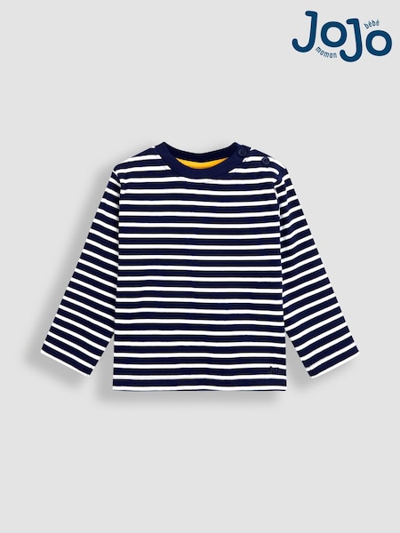 Jojo Maman Bébé Light Blue Classic Stripe Top (F96752) | €17 - €21