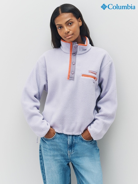 Columbia Purple Helvetia™ II Cropped Half Snap Fleece (F96839) | R$ 640