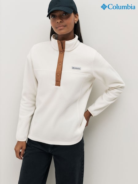Columbia Benton Springs™ 1/2 Snap Pull Over II White Fleece (F96841) | €64