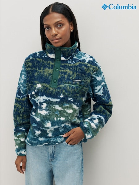 Columbia Blue Helvetia™ II Printed Cropped Half Snap Fleece (F96871) | R$ 640