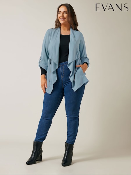 Evans Waist String Waterfall Jacket (F97036) | 146 LEI