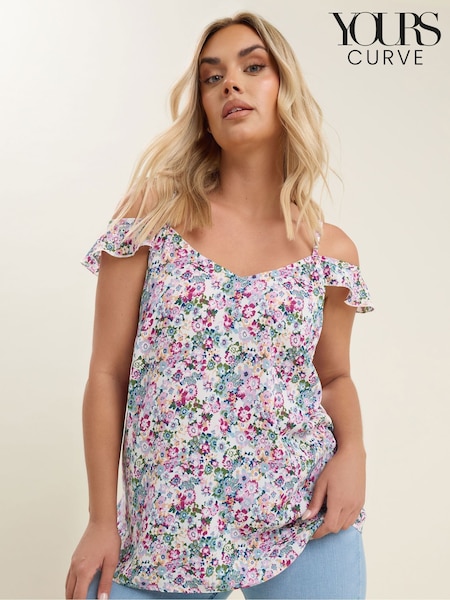 وردي - Yours Curve Frill T-Shirt (F97117) | ‏15 ر.ع.‏