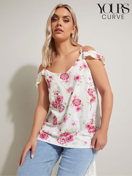 Blanco - Yours Curve Frill T-Shirt (F97119) | 38 €