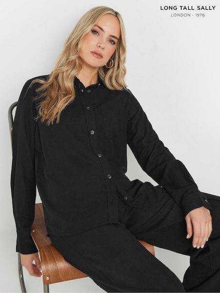 Long Tall Sally Black Long Sleeve Containing Shirt (F97122) | AZN 75