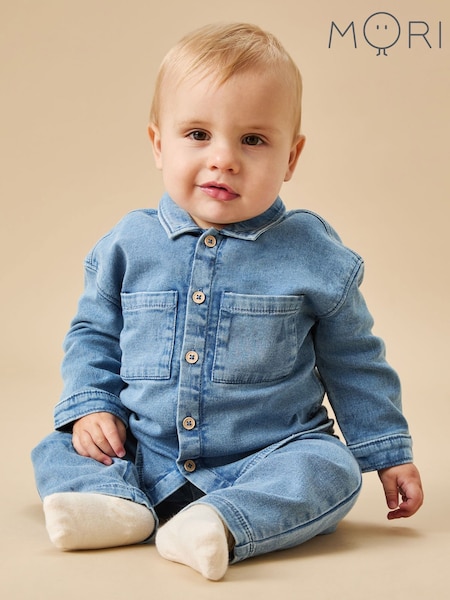 Mori Denim Blue Chambray Shirt (F97220) | R$ 375