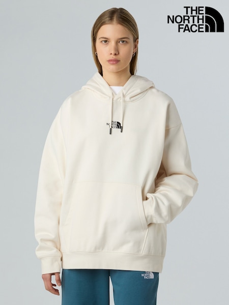 The North Face White Essential Oversized Hoodie (F97311) | €86