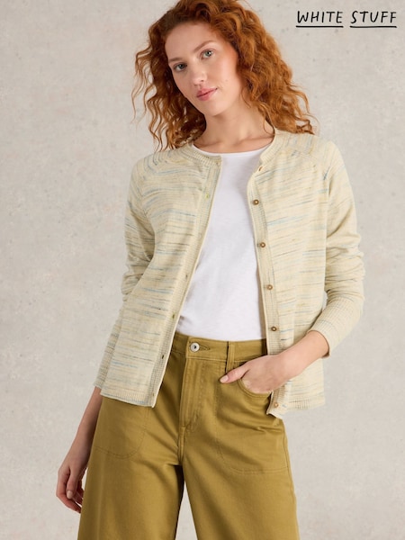 White Stuff 100% Organic Cotton Lulu Spacedye Cardigan (F97318) | 365 LEI