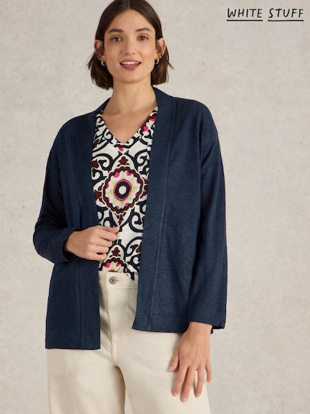 White Stuff Carly 100% Linen Cardigan (F97343) | 410 LEI