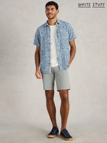 White Stuff Blue Finsbury Paisley Printed Shirt (F97345) | R$ 445
