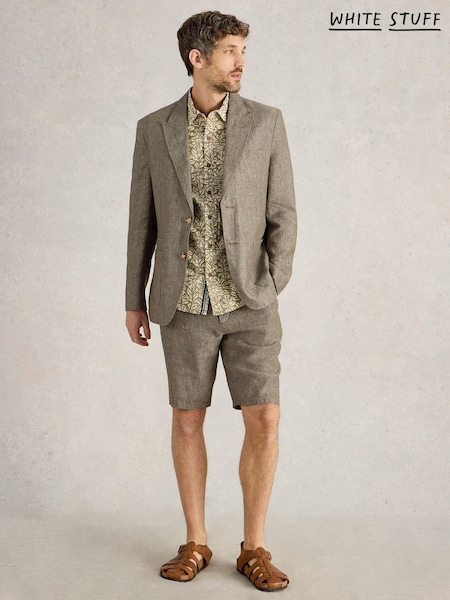 White Stuff Green Peak Lepal 100% Linen Blazer (F97368) | AED874