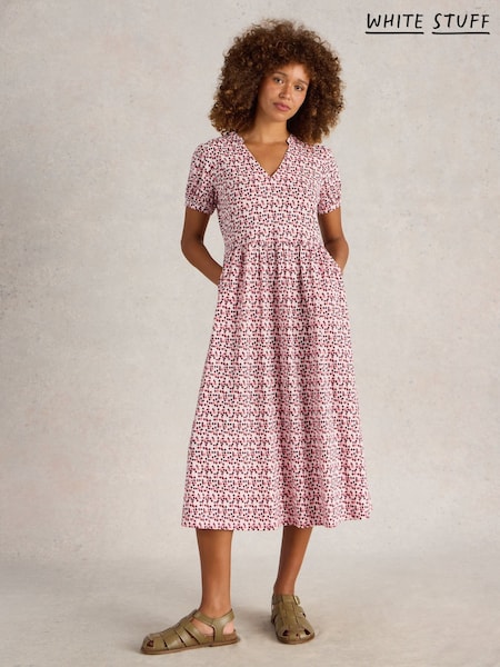 White Stuff Red Leah Jersey Dress (F97372) | €83