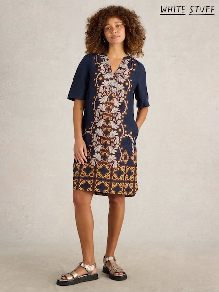 White Stuff June 100% Linen Dress (F97388) | 588 LEI