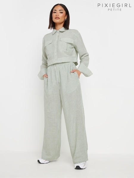 PixieGirl Petite Green Wide Leg Trousers (F97581) | 1,862 UAH