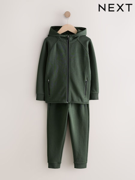 Khaki Green Tech Sportswear Hoodie and Joggers Set (3-16yrs) (F97609) | 148 QAR - 198 QAR