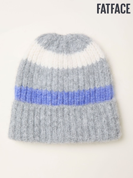 FatFace Grey Stripe Beanie (F97612) | €29.50