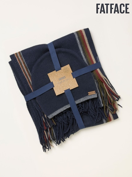 FatFace Hat and Stripe Scarf Gift Set (F97634) | 62 €