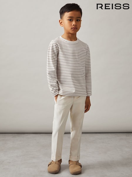 Reiss Off White/Camel Kenny T-Shirt (F97747) | €33