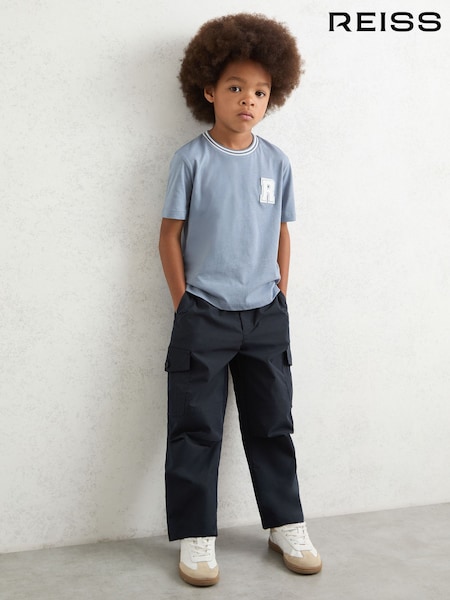 Reiss Navy Garret Trousers (F97773) | AED302