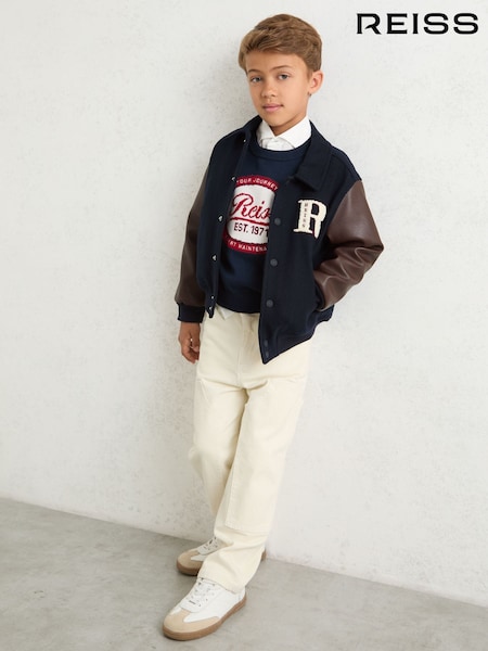 Reiss Navy/Brown Rison Jacket (F97786) | €95