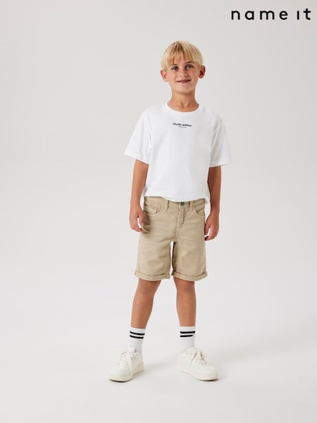 Name It Brown Slim Fit Denim Shorts (F97992) | R$ 160