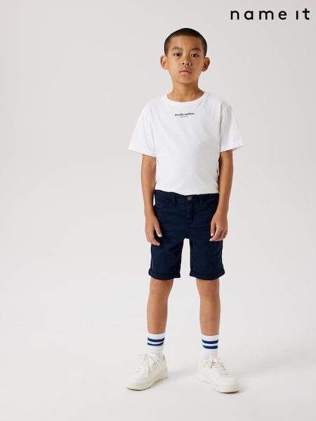 Name It Blue Slim Fit Denim Shorts (F97994) | R$ 160