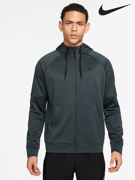 Nike Dark Seaweed Green Therma-FIT Zip Up Training Hoodie (F98068) | €99