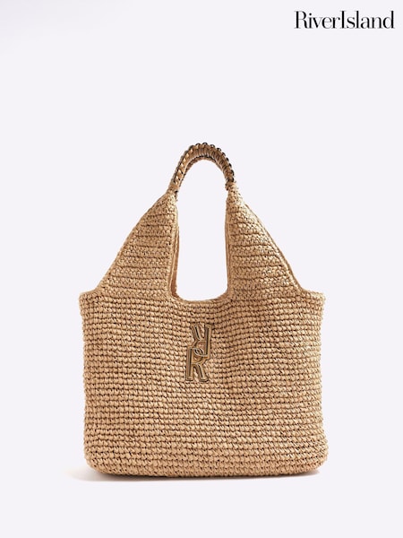 River Island Raffia Shopper Bag (F98079) | €53