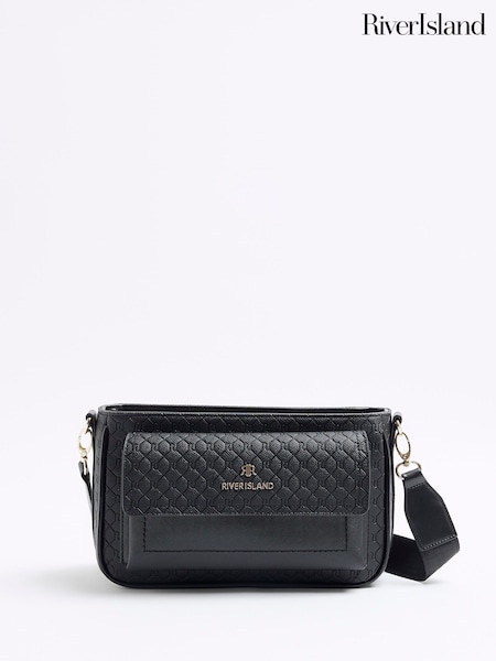 River Island Black Utility Pochette Cross-Body Bag (F98118) | €54
