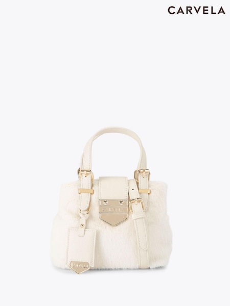 Carvela Maria Micro Faux Fur Bag (F98163) | 440 QAR