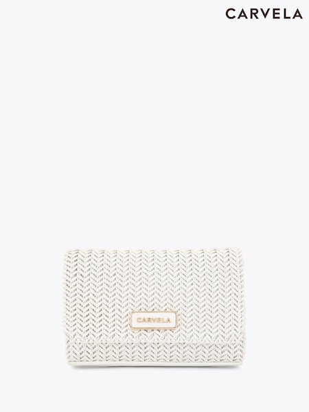 Carvela Pink Sardinia Weave Clutch Bag (F98178) | 440 QAR