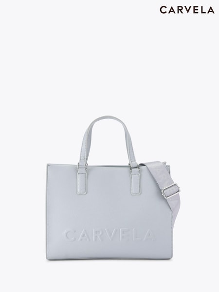 Carvela Blue Frame Midi Tote Bag (F98194) | 589 QAR
